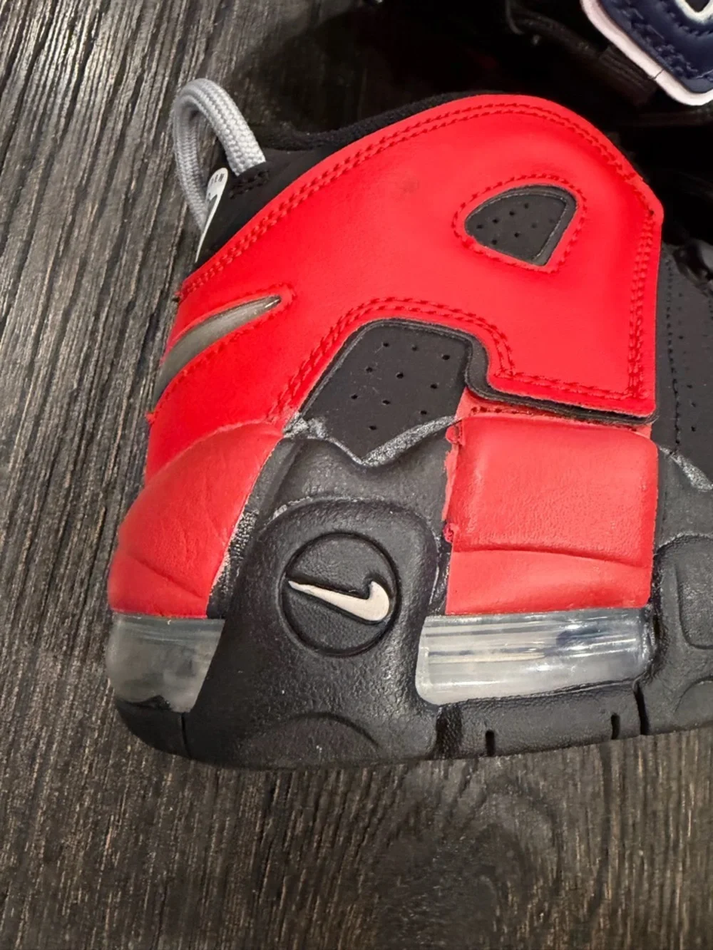 Nike Air Max Uptempo Alternate Split Red Black Navy size 7Y